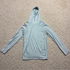 Light Blue Hooded Sweatshirt